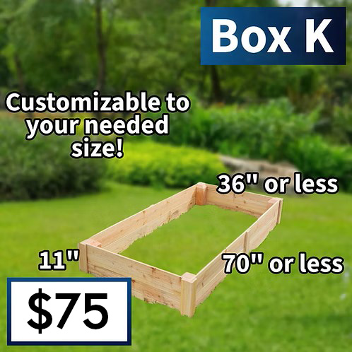 Box K Raised Garden Bed with Pricing